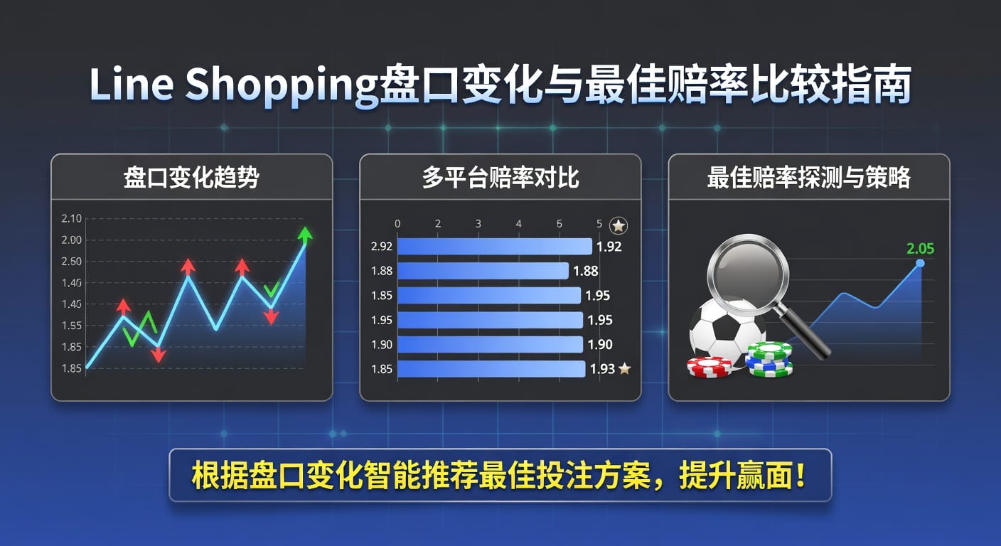 line shopping 盘口变化与最佳赔率比较｜林帝pg